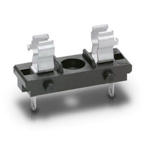 Portafusibili a basetta 5A, 125V per fusibili 5,2x20mm aperto