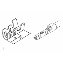 terminale a puntale Terminali a puntale con premiguaina Sezione cavo: 1-1,5 mm² - AWG: 18-16