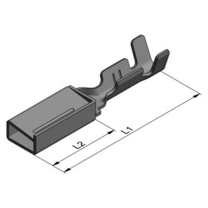 Contatto per prese IEC a crimpare non isolato Sezione cavo: 0,34 - 1 mm² | AWG: 22 - 18 | Stocko Contact