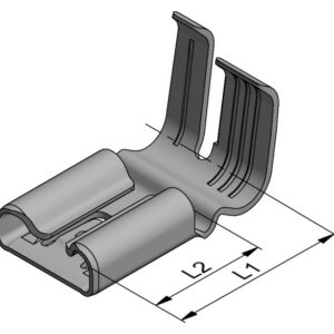 RSB 8240.158 F 6,3-1,5 - Stocko Contact - Terminale a connessione rapida Femmina 6,3 x 0,8 mm. A bandiera, Inserimento morbido