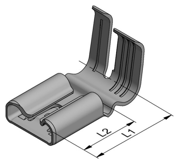 RSB 8240.158 F 6,3-1,5 - Stocko Contact - Terminale a connessione rapida Femmina 6,3 x 0,8 mm. A bandiera, Inserimento morbido