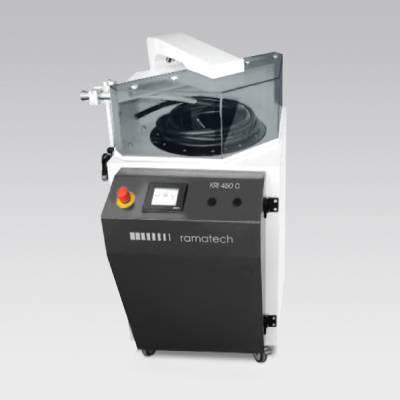 Matassatore abbinabile alle macchine per la lavorazione dei cavi taglia e spela Metner, Ramatech, Komax Diametro max. cavo: 35 mm - Diametro interno ed esterno regolabile da 250/600 mm a 850 mm - PLC e parametri programmabili tramite LCD: Passo della bobina - Distanza di avvolgimento dopo il taglio - Meccanismo dei perni di avvolgimento