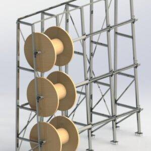 Rastrelliera reel rack stoccaggio bobine per cavi