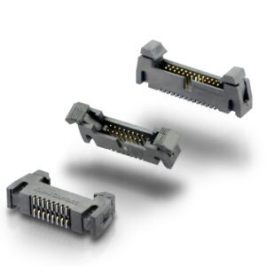 Connettore SMD Box Headers con gancio passo 1,27 mm – Verticale N° di poli da 6 a 68 – Perno quadro 0,4 mm
