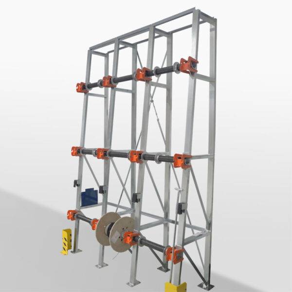 Rastrelliera portabobine Reel Rack attiva per lo stoccaggio delle bobine di cavo