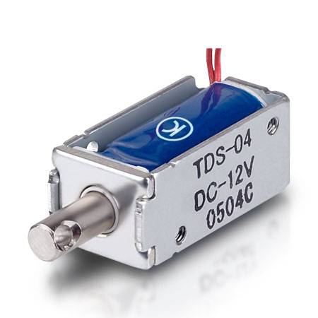 Solenoide DC 12V lineare a trazione, perno 4mm - Elettromagnete EBE sensors + motion - Klemi Contact