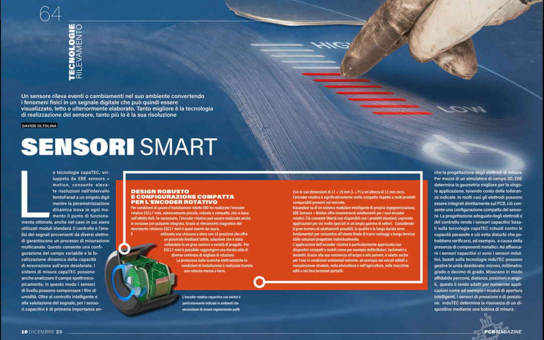 EBE sensor + motion, Sensori smart. Sensori capacitivi e induttivi