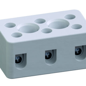 Morsetto ceramico - 3 poli 15 A - 600 V - Materiale corpo: Ceramica (Porcellana | Steatite) - Sezione max. 3.31 mm²