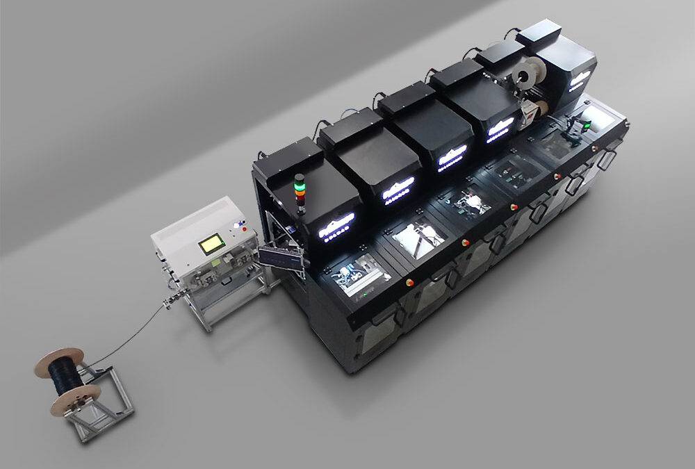 Linea automatica modulare per la produzione di cavi multipolari dal cavo al prodotto finito