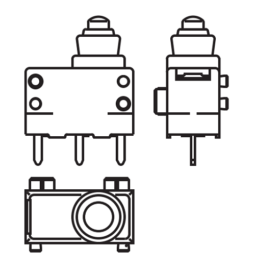 Micro Interruttore IP67 a Pulsante Marquardt 1055.0955 – Snap-Action Switch per Automotive e PCB - immagine 2