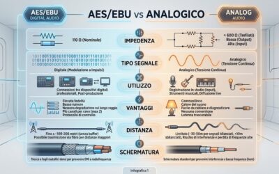 Differenza tra AES/EBU e cavi audio analogici