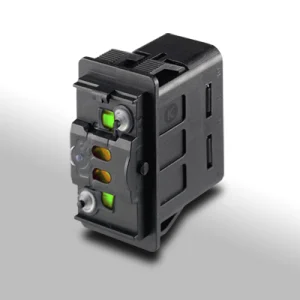 Interruttore a bascula 12 V con doppio LED e OFF centrale Marquardt 3250.0376