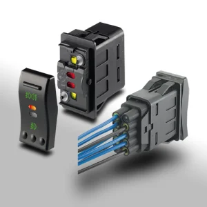 Interruttore cablato automotive a bascula Marquardt 3251.0140 – 2×SPST 12 V DC IP67