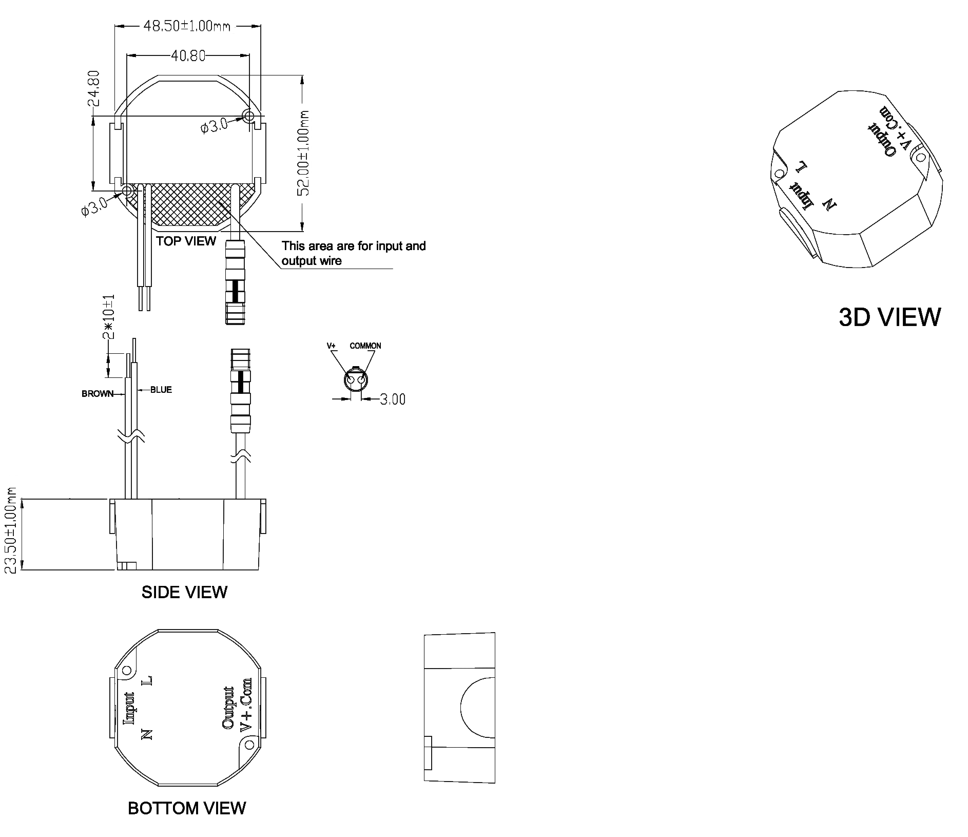 GlobTek GT-91116-10VV-P - Con rivestimento protetto in materiale plastico - 10 W - 5.8-12 V
