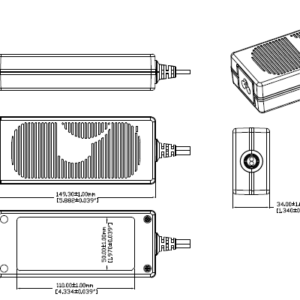 GlobTek GTM961200P120VV.V-T3A - Esterno tipo computer - 120 W - 12-54 V