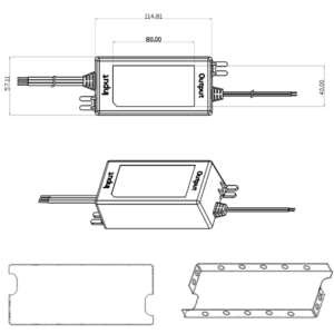 GlobTek GTM91099-60VV-P3 - Con rivestimento protetto in materiale plastico - 60 W - 5-48 V