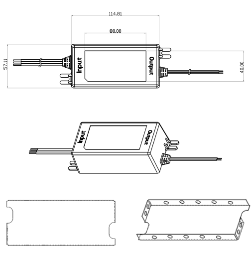 GlobTek GTM91099-60VV-P3 - Con rivestimento protetto in materiale plastico - 60 W - 5-48 V