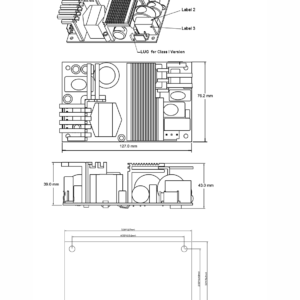 GlobTek GTM91110P240xx - Per installazione interna, versione Open Frame - 240 W - 12-55 V