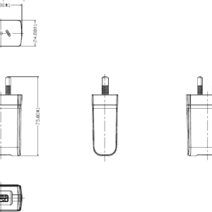 GlobTek GTM86100-10VV-W2A-USB - Collegamento a presa elettrica - 10 W - 5-5.2 V
