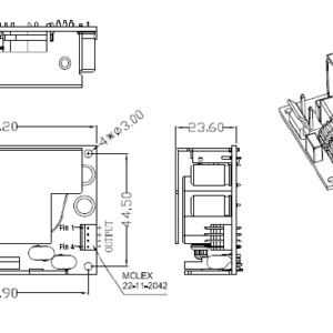 GlobTek GTM43007-AWWVV-F - Per installazione interna, versione Open Frame - 60 W - 5-48 V